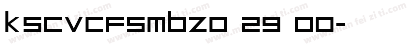 KSCVCFSMBZ0 29 00字体转换